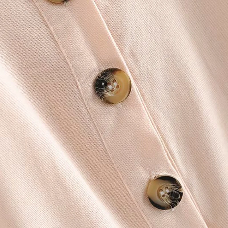 Женское розовое прямое платье миди с коротким рукавом и галстуком бабочкой