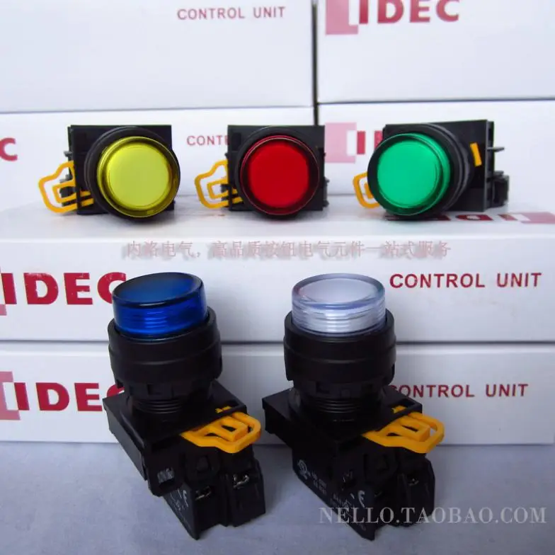 

[ SA ]Japan and spring IDEC illuminated pushbutton 22mm self-resetting YW1L-M2E10 YW1L-M2E10Q4 * DC24V LED 1NO--10PCS/LOT