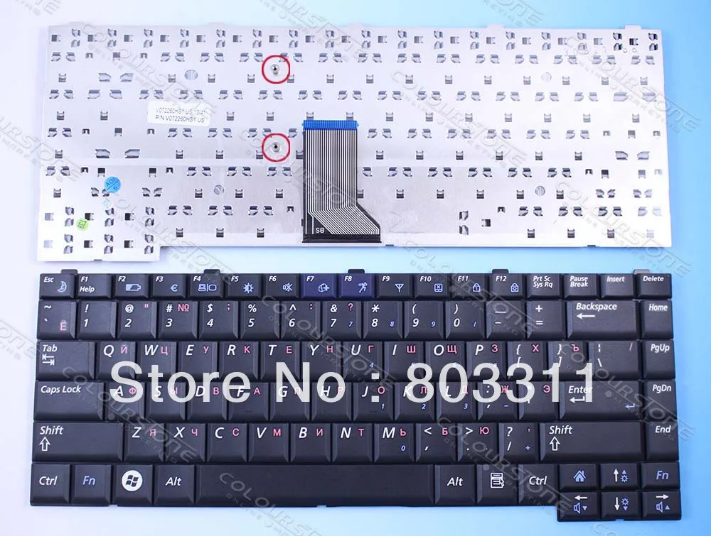 Бесплатная доставка RU Клавиатура для ноутбука Samsung R60 R70 R560 R510 P510 P560 V072260HS1 |