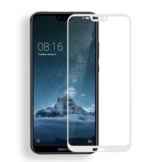 3D закаленное стекло для Huawei P20 Lite Полное покрытие экрана Взрывозащищенная