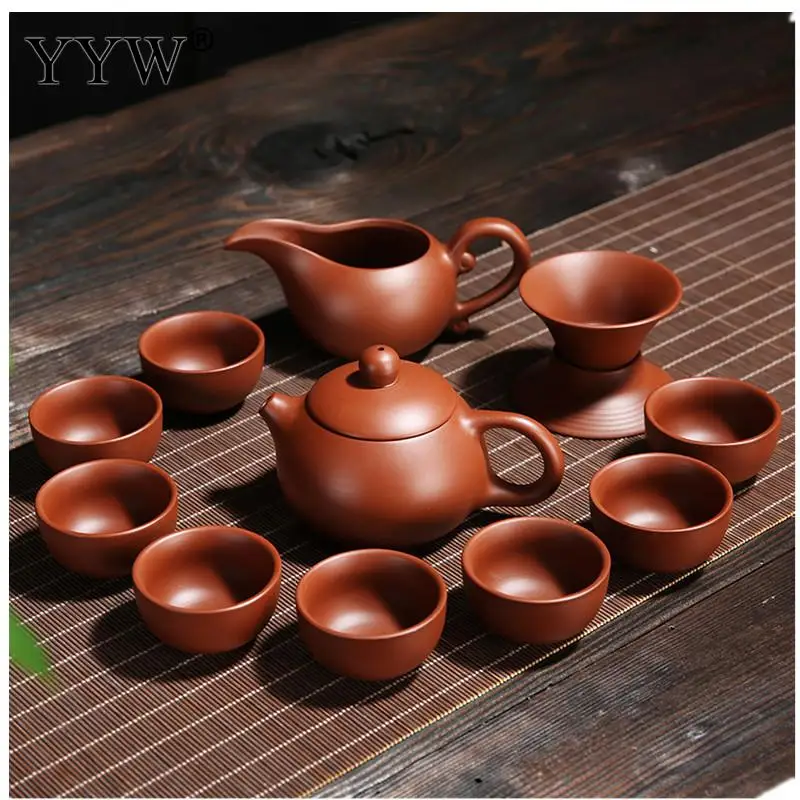 Прочный чайный набор маленький фарфоровый для путешествий легкий чайник