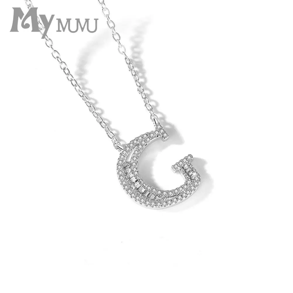 Letter Necklace Female White Gold Simple Personality Fashion 2020 New Hot | Украшения и аксессуары