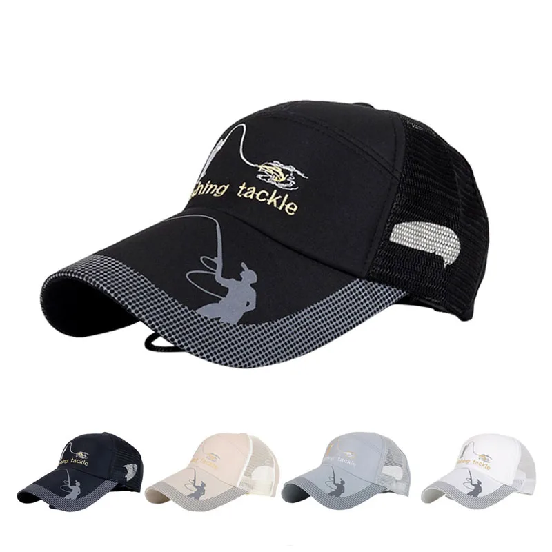 

Unisex Outdoor Sport Adjustable Fishing Cap Snapback Golf Hat Sun Visor
