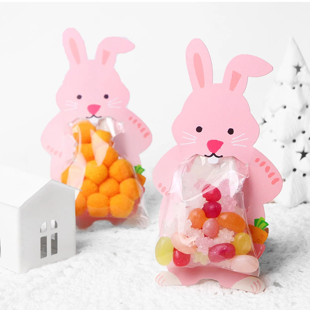 10 шт милые животные конфеты упаковка прозрачные пластиковые пакеты DIY Снэк