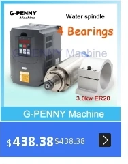 G-PENNY двигатель переменного тока мотор шпинделя 220 В 5,5 кВт ER25 с водяным охлаждением 4 подшипника с высоким крутящим моментом шпиндель водяного охлаждения для станка с ЧПУ