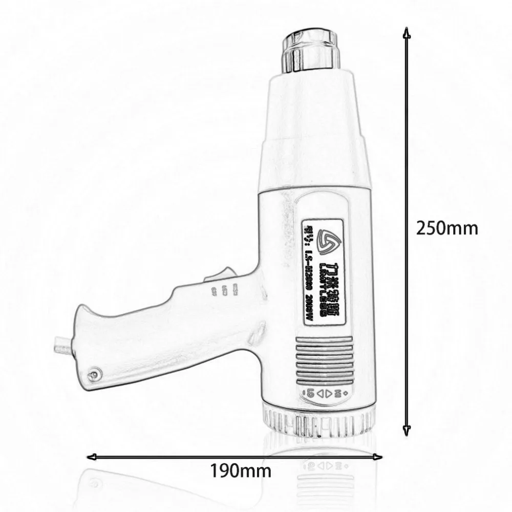 Промышленный Тип 1500 W высокий и низкий температурный термостат горячего воздуха