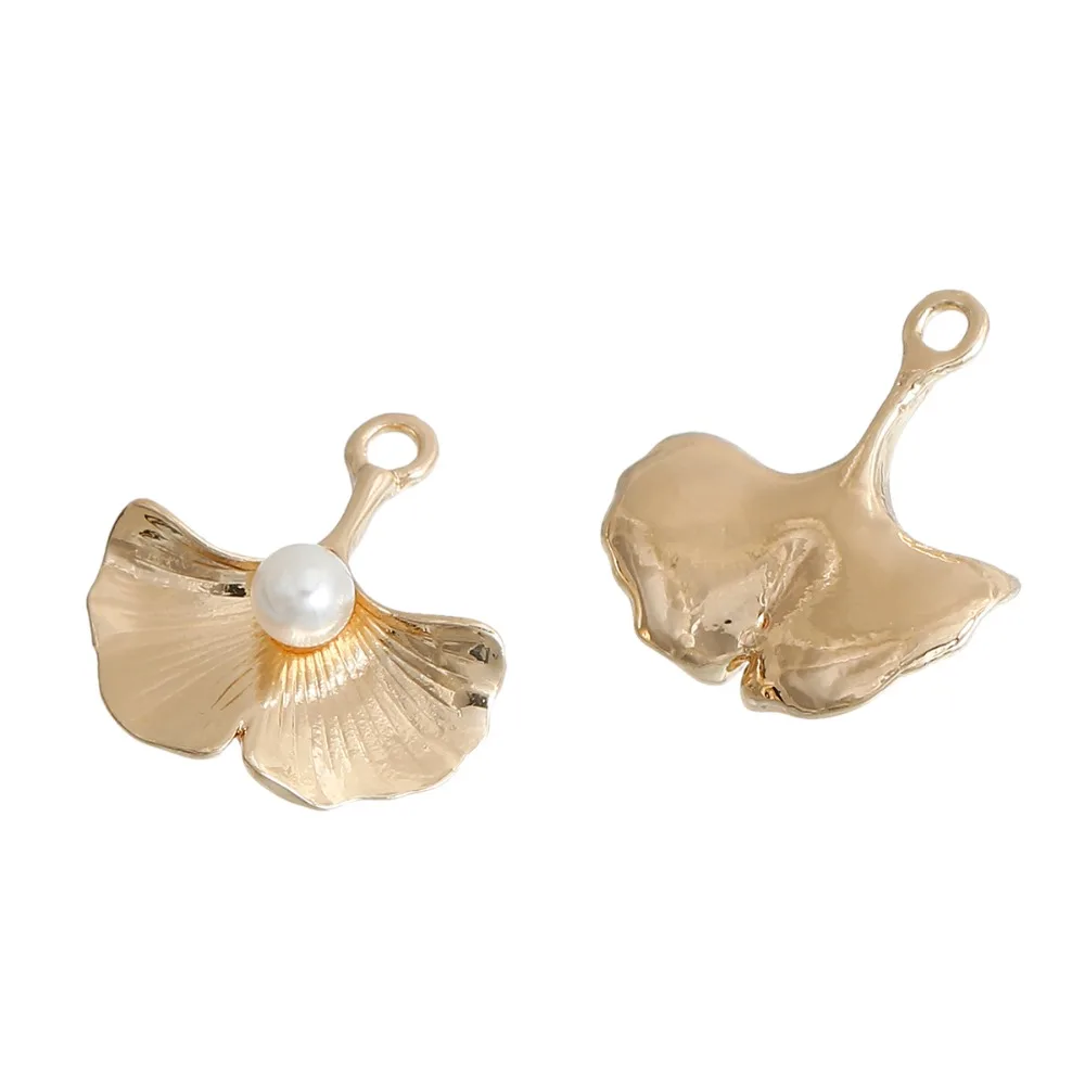 10 шт. подвеска в виде листьев гинкго из цинкового сплава|f pendant|pearl pendantpendants jewelry making
