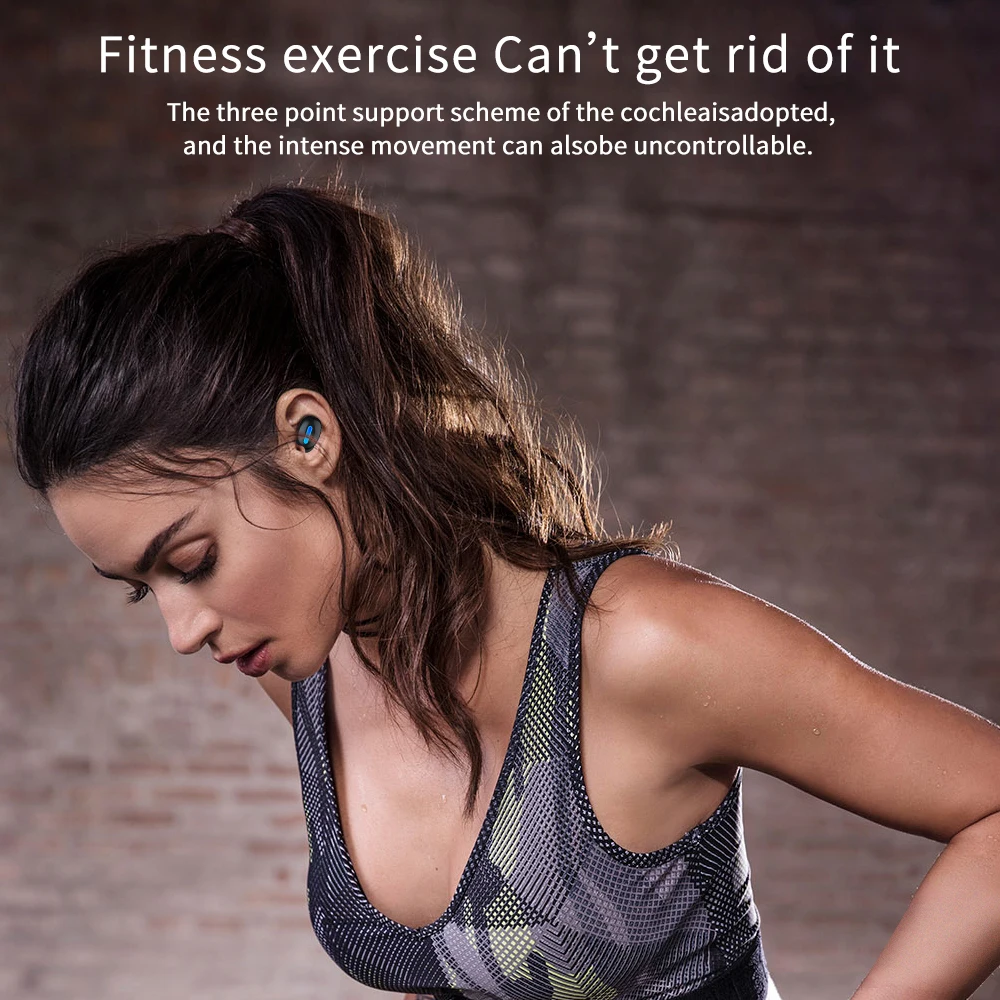 TWS Bluetooth наушники Беспроводная гарнитура Мини спортивные беспроводные стерео с