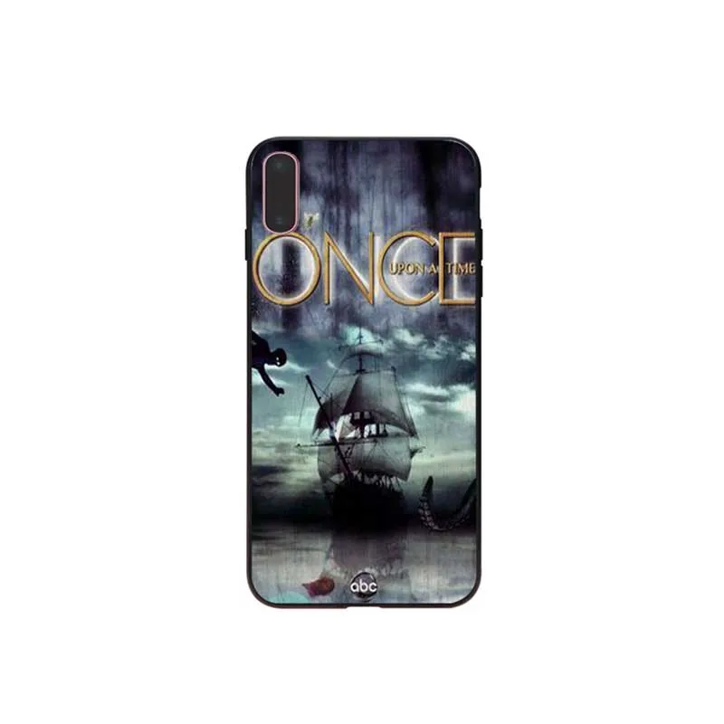 Once Upon a Time сериал черный мягкий чехол для телефона с изображением цветов iPhone 7 8 6 6S
