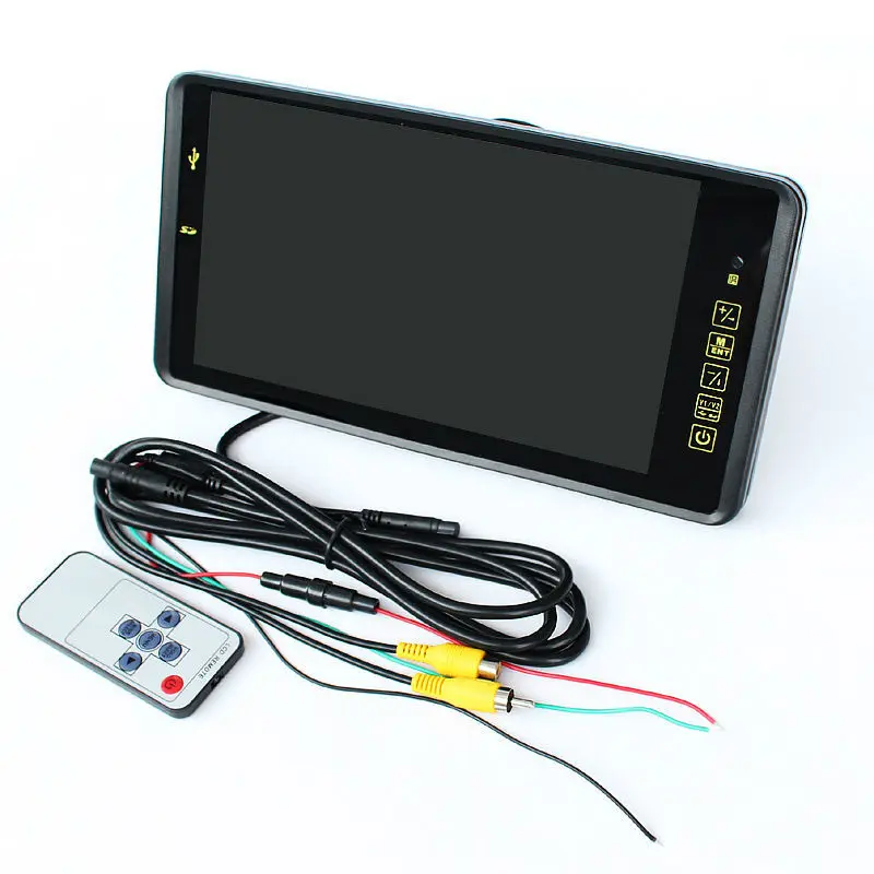 9 &quotTFT LCD цветной 800*480 автомобильный монитор экран с дистанционной поддержкой 2CH