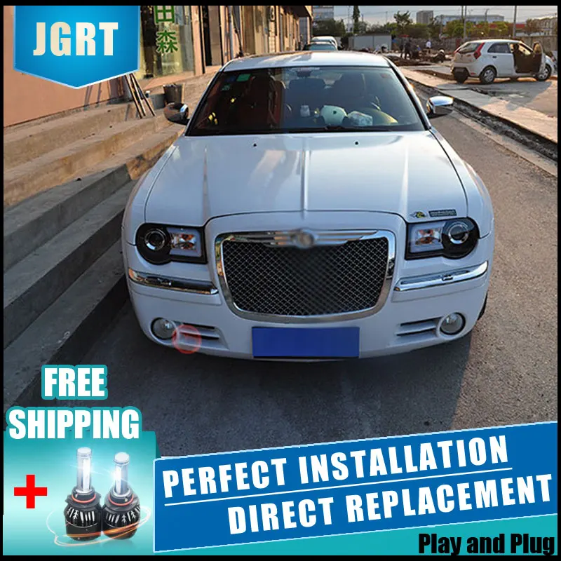 2 шт. светодиодный головной светильник s для Chrysler 300C 05 12 Автомобильный с двойной