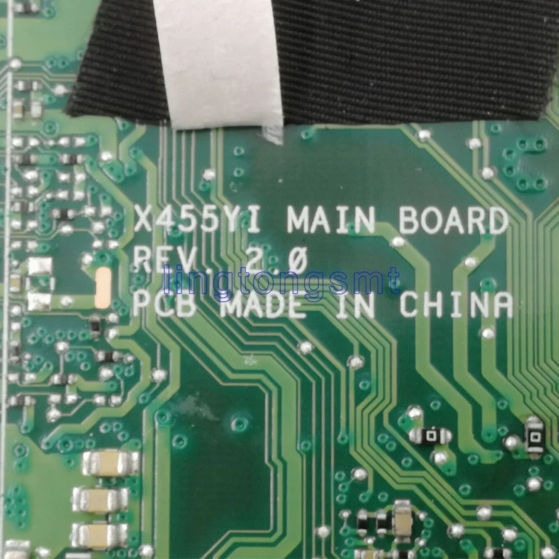 X455YI материнская плата для ноутбука For Asus X455Y X454Y 100% ТЕСТ ОК 2G RAM E2-7110 2GB Graphic |