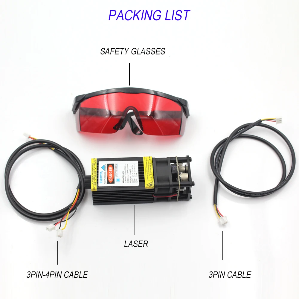 Oxlasers Фокусируемый 3Pin 2 5 W 2W синий лазерный модуль для DIY Лазерный гравер лазерная