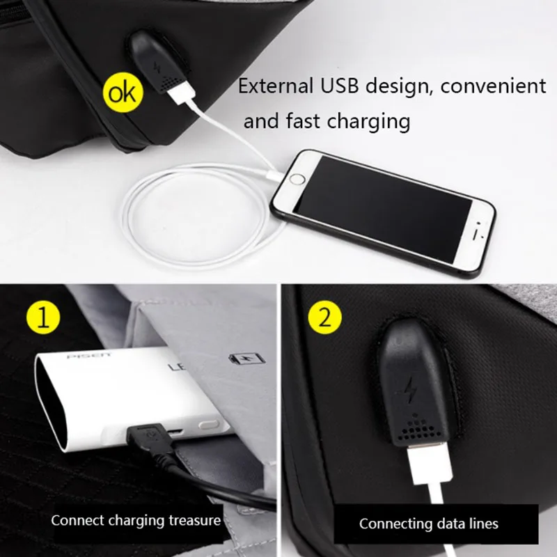 ARCTIC HUNTER новый мужской рюкзак с защитой от кражи USB зарядка 15 6 дюймовый для