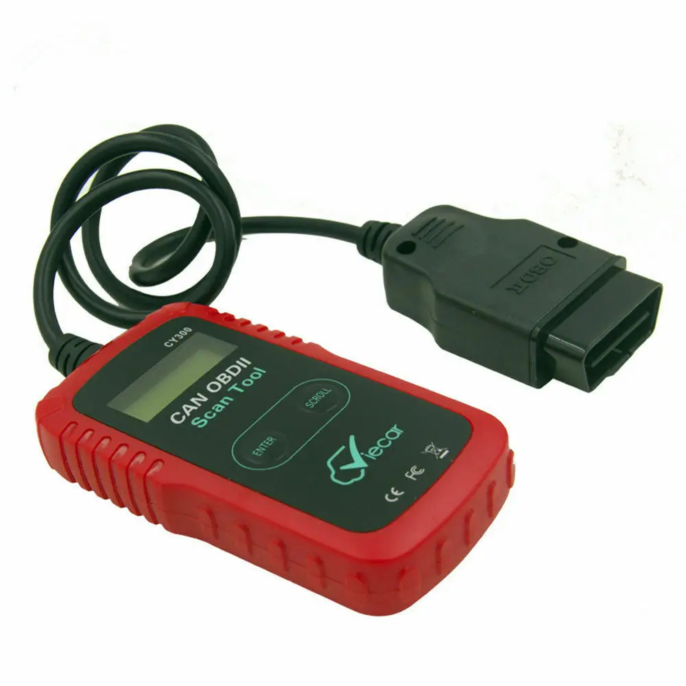 VC300 сканер автомобилей читатель кода OBD2 OBDII двигатели для диагностики ЖК дисплей