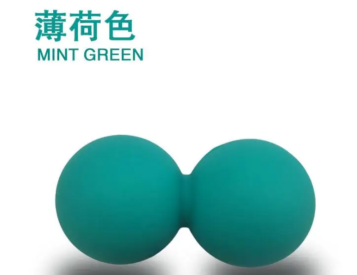 mint green Силиконовый массажный шар для йоги фасции арахис Акупрессура мышцы расслабляющий шар ролики Назад триггер точка терапия Спорт Тренажерный зал акциз - Цвет: mint green