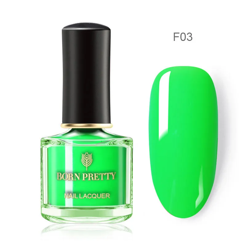 F03 BORN PRETTY 6 мл неоновые, флюоресцентные лаки для ногтей Летняя серия красочный лак для ногтей Дизайн Лак для ногтей лак для ногтей - Цвет: F03