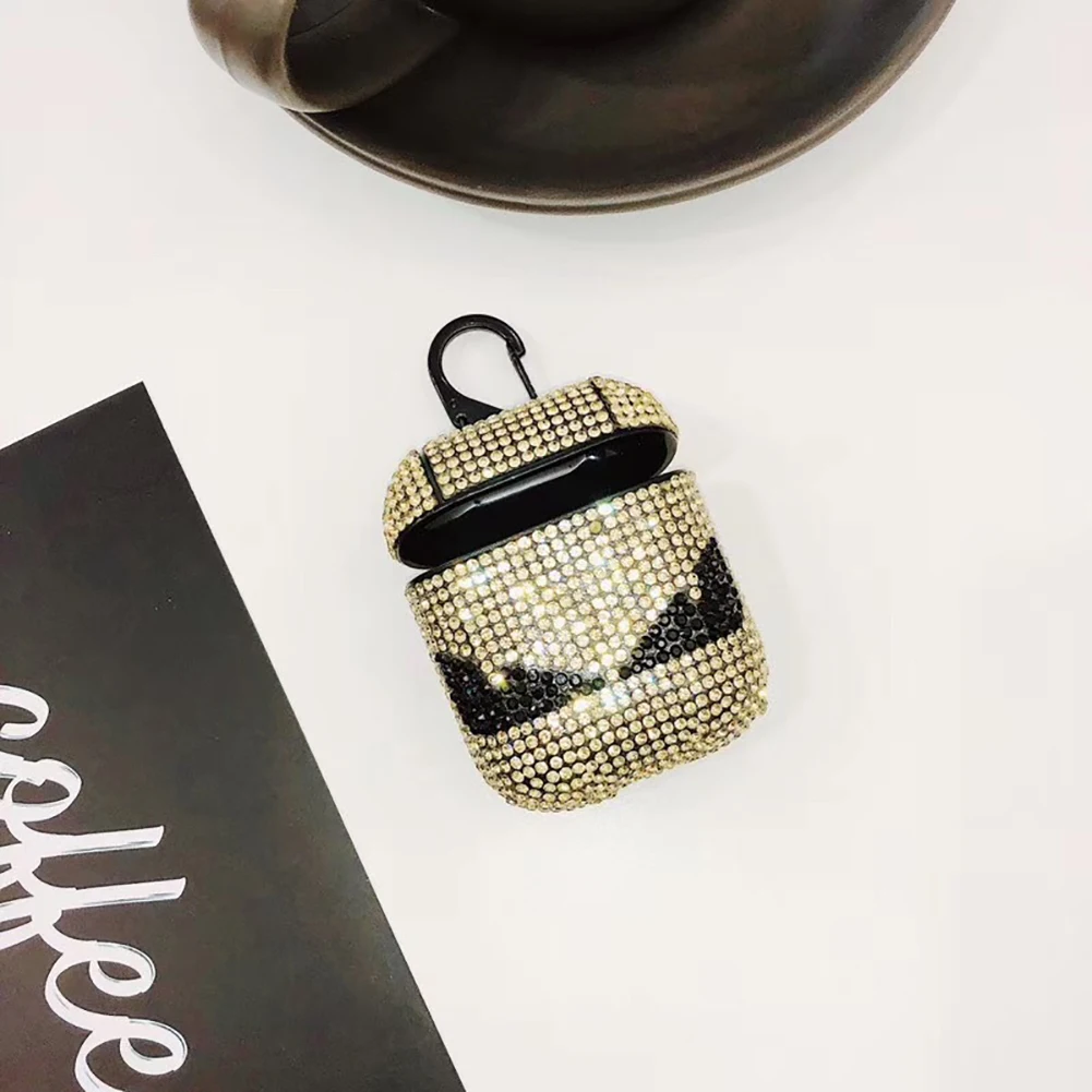Роскошные Rhinestone 1 шт. Bluetooth беспроводные наушники чехол для AirPods защитный чехол Аксессуары для Apple Airpods зарядная коробка