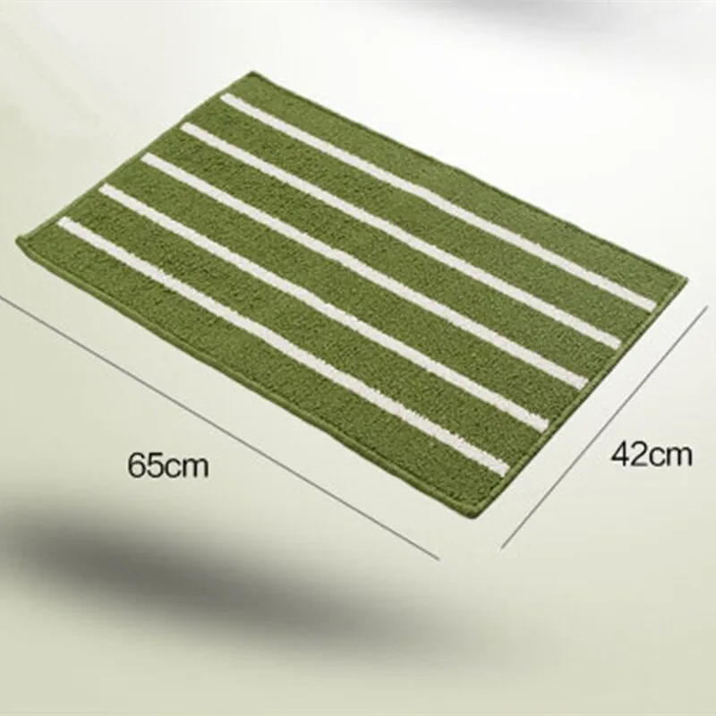 3 цвета полосатый тканевый коврик для ванной нескользящий 42*65 см|rug fabric|mat for