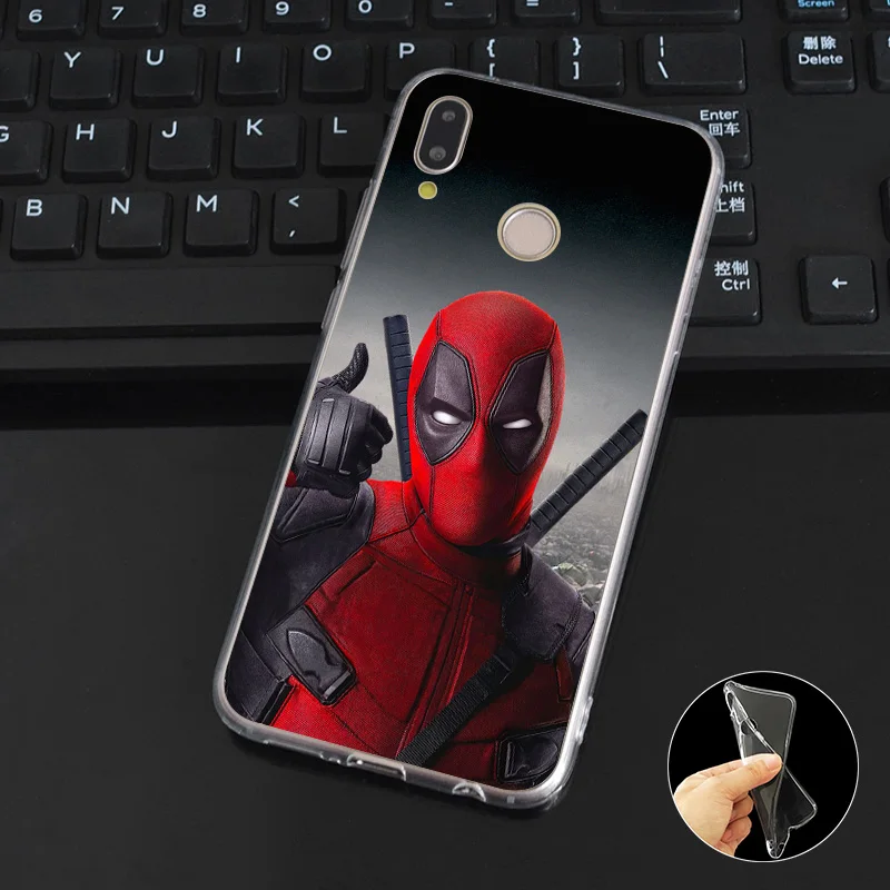 DREAMFOX M492 Funny Deadpool Soft TPU Silicone Case Cover For Huawei Honor 6A 6C 7X 9 10 P20 P30 Lite Pro P Smart 2019 |