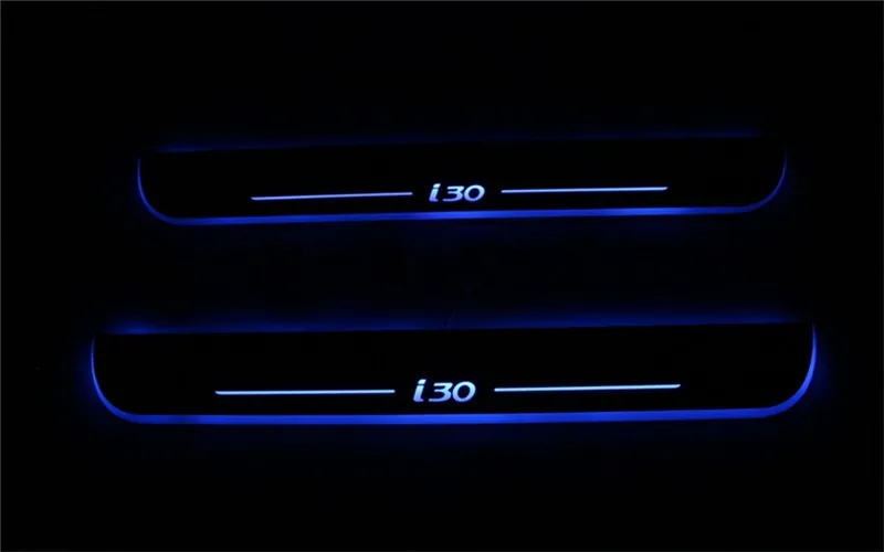 

Top quality LED door sill for Hyundai I30 Led moving door scuff plate, Pathway light , 2pcs front door light