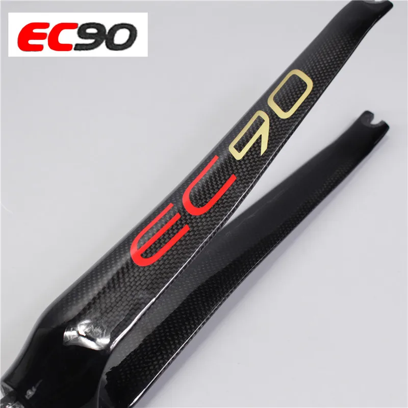 2017 New EC90 full carbon road bicycle front fork / dead flying UD /700C 1-1/8 Fork /3K Matt Shiny |