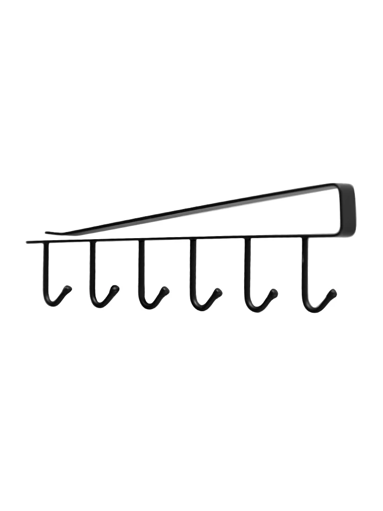 

Kitchen Hook Rack Cabinet Hanging Iron Hanger Scarf Wardrobe Tie Storage Rack Home Organizer