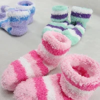 0 6 year old cotton baby socks autumn and winter thick terry baby socks solid color socks for children kids antiskid socks