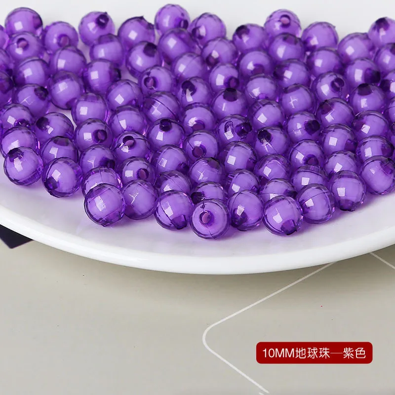 Missxiang 10 мм акриловые разделительные бусины в форме сердца прозрачные радужные