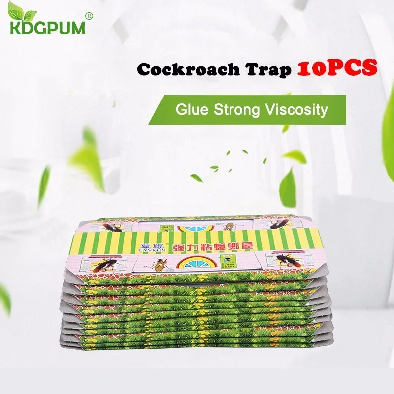

10Pcs Cockroach House Cockroach Trap Repellent Killing Bait Strong Sticky Catcher Traps Insect Pest Repeller Eco-friendly