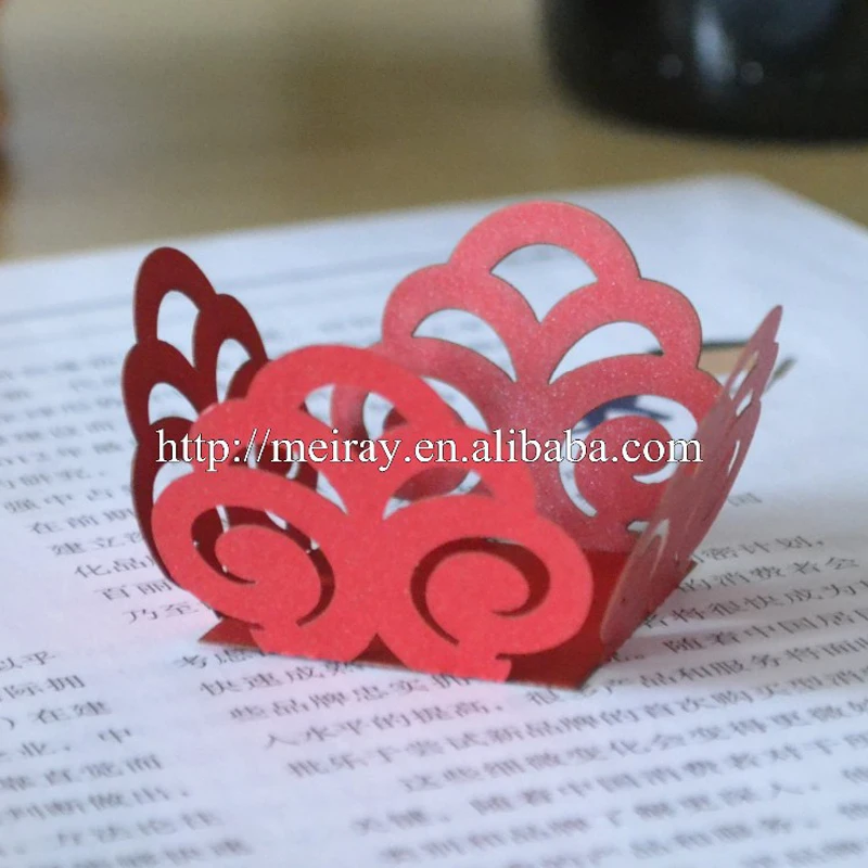 Лазерная резка Сладкий Мини торт бумажные обертки Кондитерские