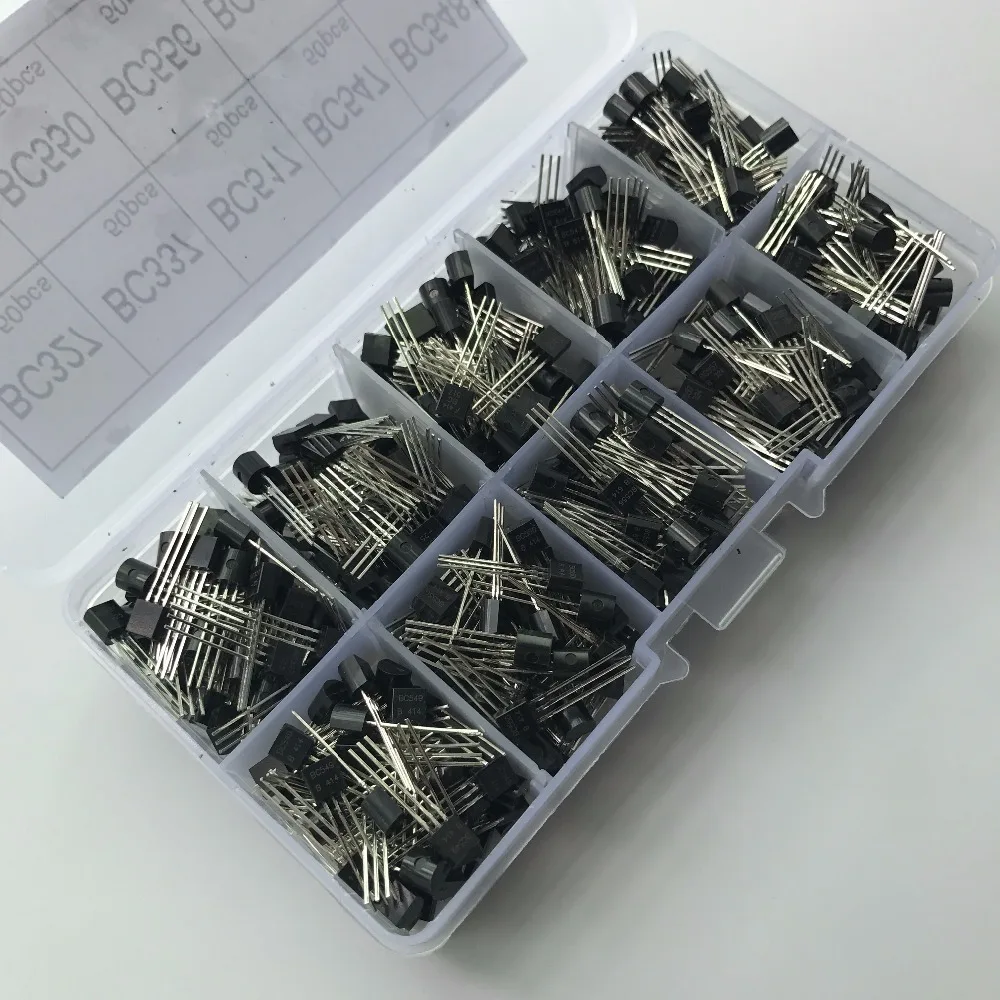 10 значений 500 шт. BC327 BC558 BC337 BC549 BC550 BC517 BC556 BC547 BC557 BC548 NPN фотоэлемент коробка