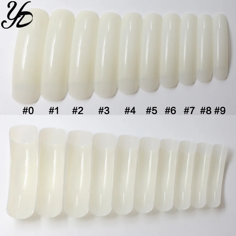 Короткие 20 шт Круглые Ractangle салонные накладные ногти для 3D акриловый УФ гель