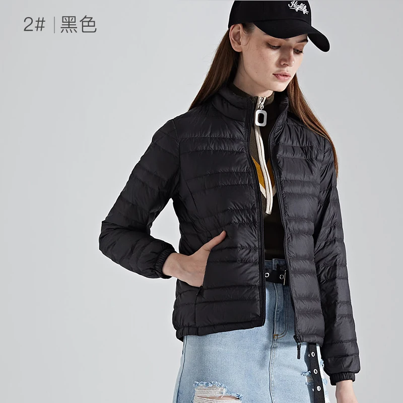 Female down jacket female 2019 new thin section short ladies women's winter XXXL ladies' jacke | Женская одежда