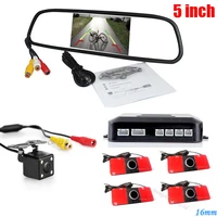 car video parking sensor assistance system with rear view cameravideo parking sensor5 inch tft lcd car monitorfree shipping