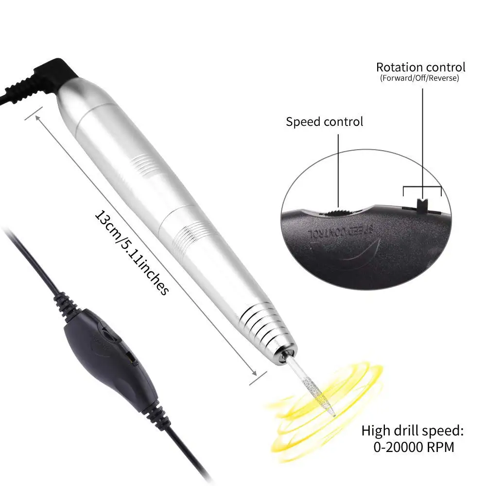 Портативное сверление ногтей устройство для маникюра Набор инструментов