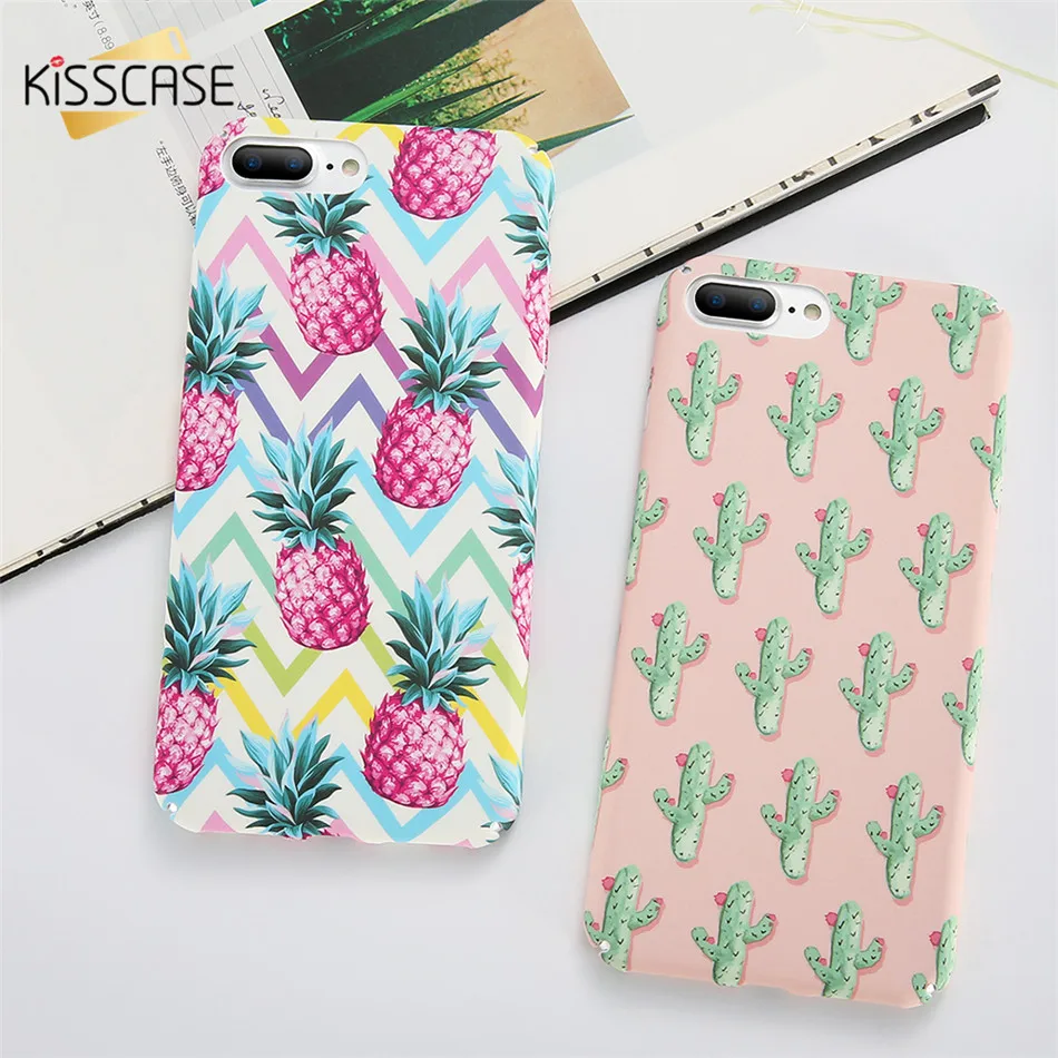 KISSCASE Fashion Cute Phone Case For iPhone X XR XS Max Hard PC Back Cover 5 5s Se 6s 7 8 Plus Cartoon Coque Fundas |