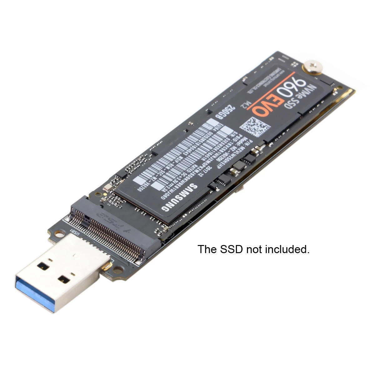Чехол для SSD накопителя NVME на USB адаптер 10 Гбит/с Usb 3 1 Gen 2 M.2 PCIE карту Type A без кабеля
