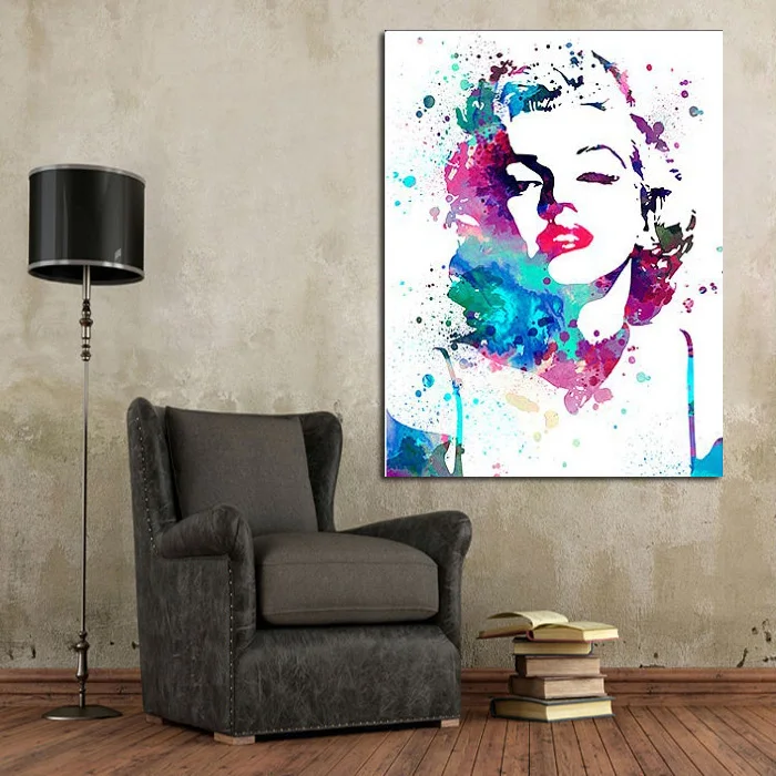 Картина маслом на холсте с изображением абстрактной звезды Монро|oil painting|paintings on