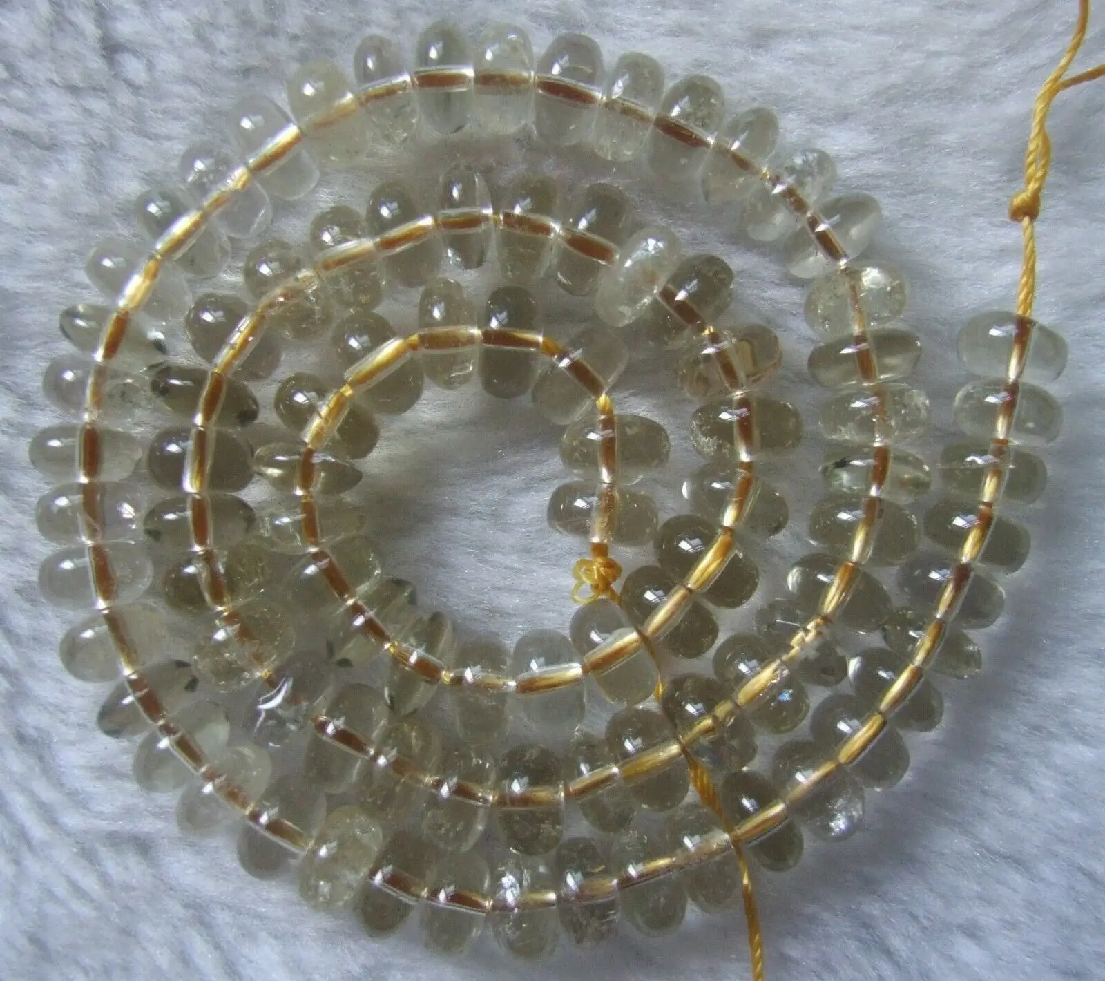 5x8 мм натуральный лимонный кварц цитрин светильник желтый Rondelle свободные бусины