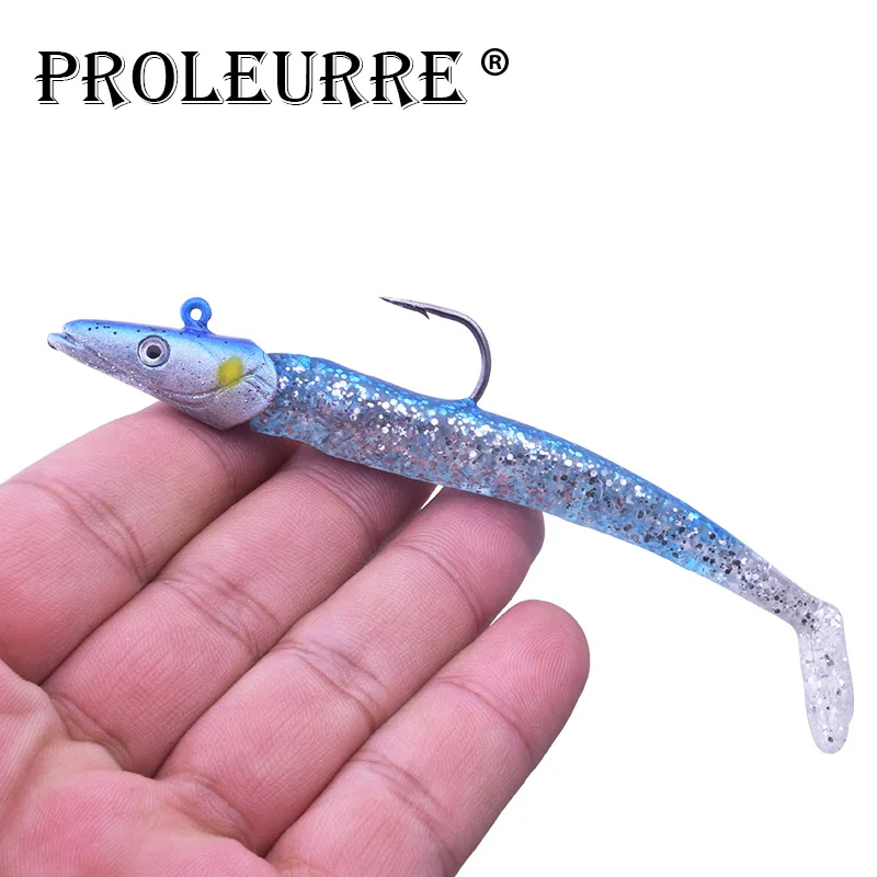 

Proleurre 1PCS 11.5cm 22g jig Head Single Hook Soft Fishing Lure Wobbler Bait Sinking Jigging Sea Fishing Pesca Fishing Tackle