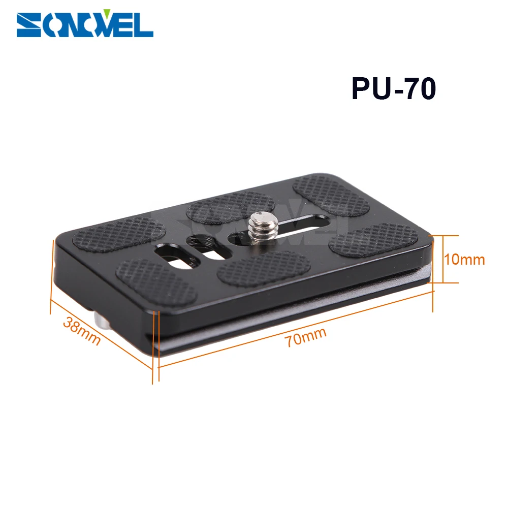 БЫСТРОРАЗЪЕМНАЯ пластина PU40 PU50 PU60 PU70 с винтовым креплением 1/4 &quotдля монопода Arca