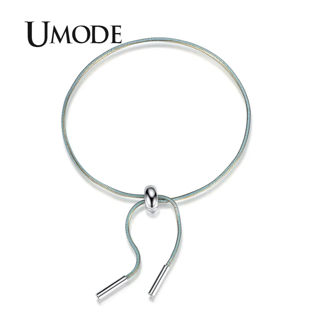 UMODE, бренд, 4 цвета, очаровательные модные ювелирные изделия, скользящая цепочка-змейка и звенья, браслеты для женщин, Pulseira Feminina, рождественские подарки, UB0114