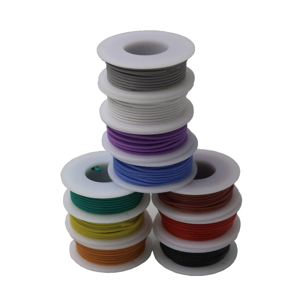 Гибкий силиконовый провод и кабель 24AWG луженая медная проволока многожильный 6 м