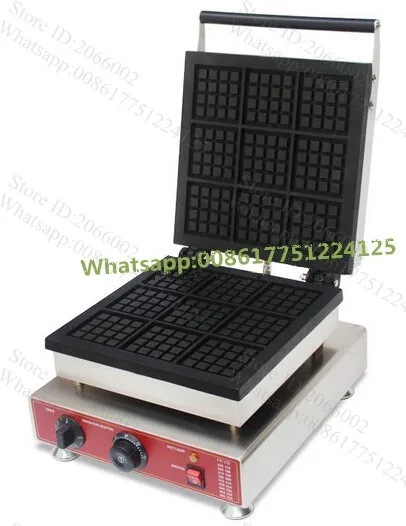 Вафельница квадратной формы Бельгийская вафельница 9 шт. вафельных тарелок на