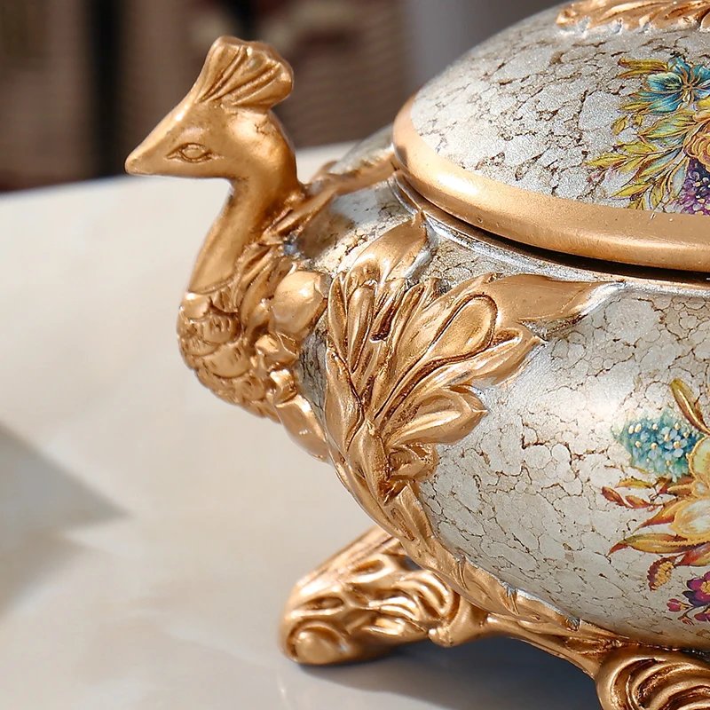 Роскошная Подарочная пепельница в Европейском стиле украшение для дома ретро с