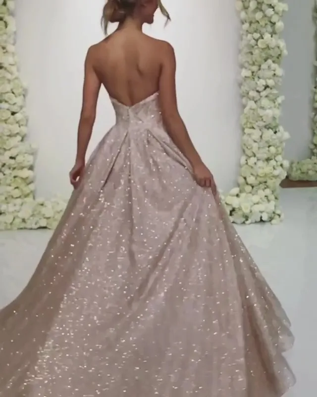 Шикарное свадебное платье, лиф сердечком свадебное платье с пайетками robe de mariee Свадебные платья цвета слоновой кости трапециевидной формы с открытыми плечами vestido de noiva