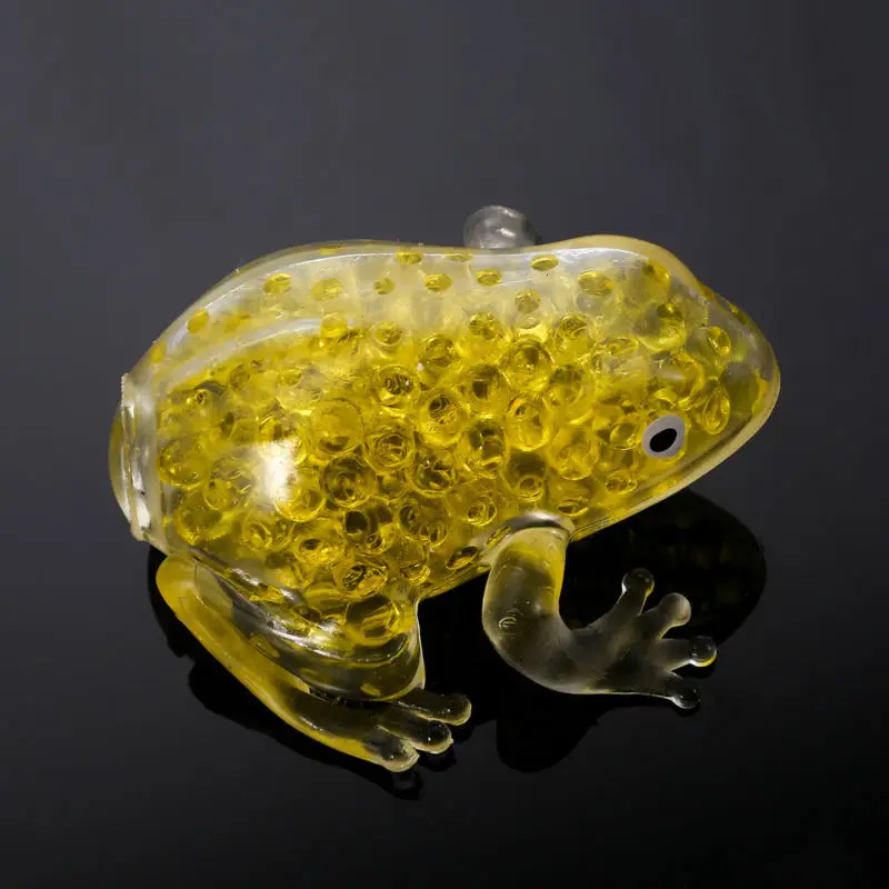 Пузырчатая гелевая жемчужина заполненная Прозрачная мягкая Лягушка мяч для