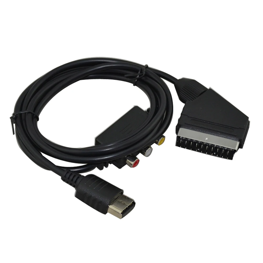 Для Sega DC метла кабель шнур RGB Scart с адаптером AV Box для SEGA Dreamcast|Запасные части| |
