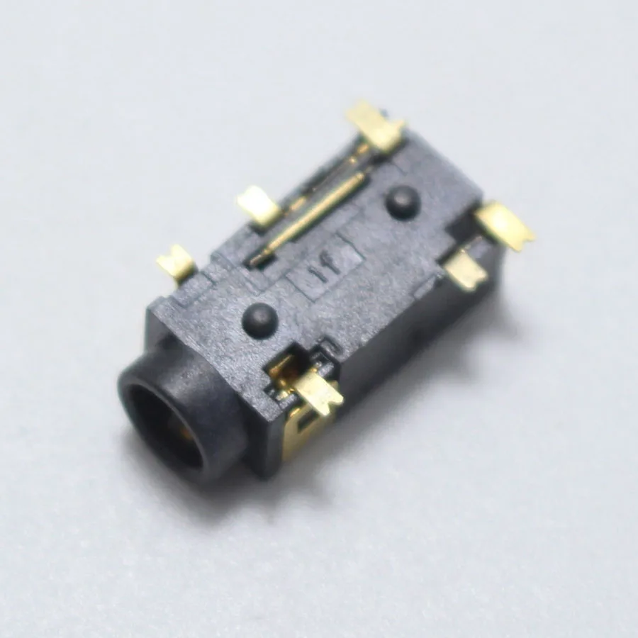 10 шт. разъем для наушников PJ342 3 5 мм 6Pin аудиоразъем SMD + Pin Позолоченный |